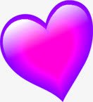 粉紫心形七夕png免抠素材_88icon https://88icon.com 七夕 心形 粉紫