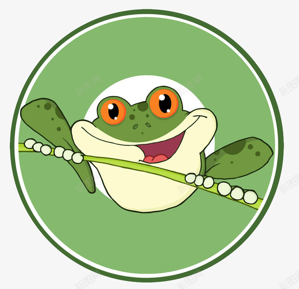 卡通树枝上的青蛙png免抠素材_88icon https://88icon.com 两栖类动物 体外受精 卡通青蛙 手绘青蛙 蛙科 蝌蚪 跳跳蛙