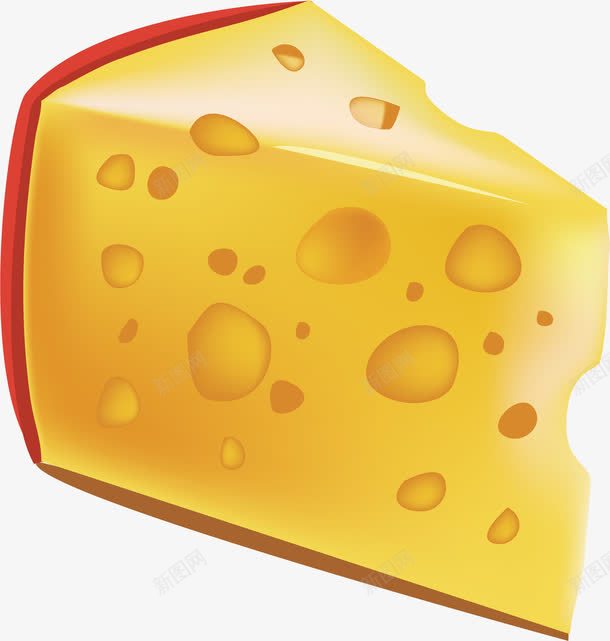 手绘奶酪png免抠素材_88icon https://88icon.com 奶酪 手绘 金色 食物