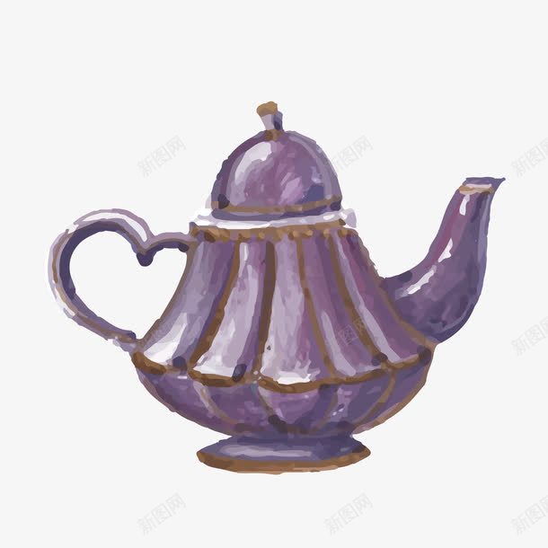 紫色水壶png免抠素材_88icon https://88icon.com 容器 水壶 素材 紫色