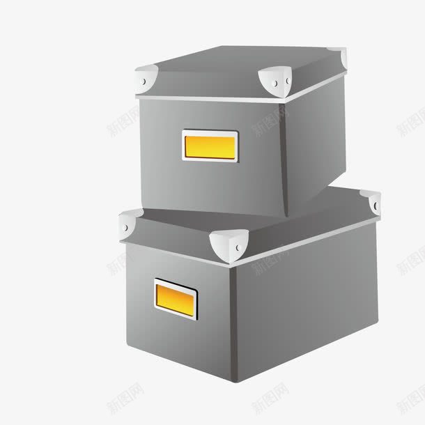 黑色储物箱png免抠素材_88icon https://88icon.com 储物箱 收纳 生活