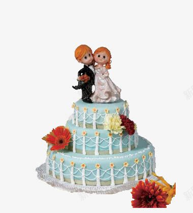 婚礼蛋糕png免抠素材_88icon https://88icon.com 婚礼 小清新 蓝色 蛋糕