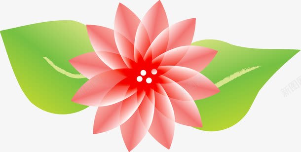 卡通小花png免抠素材_88icon https://88icon.com 叶子 小花 粉色