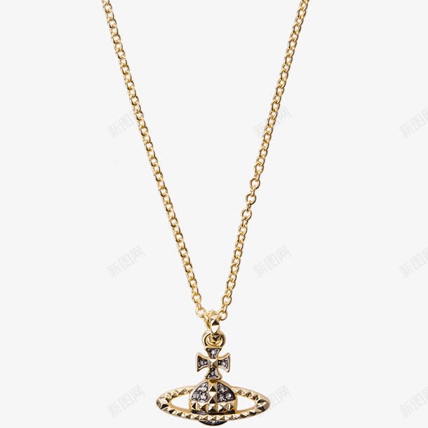 金色链条镶钻饰品png免抠素材_88icon https://88icon.com 金色 链条 饰品