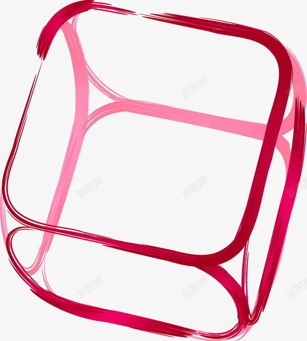 红色立方图形png免抠素材_88icon https://88icon.com 几何图 几何立方 立方 立方体 立方体矢量图 立方图形