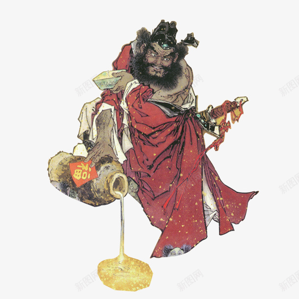 古人喝酒装饰png免抠素材_88icon https://88icon.com 人物 古人喝酒 古代 饮酒免抠