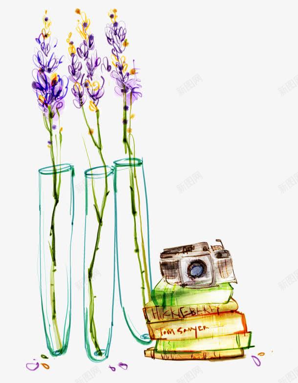 卡通手绘花瓶收音机png免抠素材_88icon https://88icon.com 卡通 手绘 收音机 花瓶 装饰