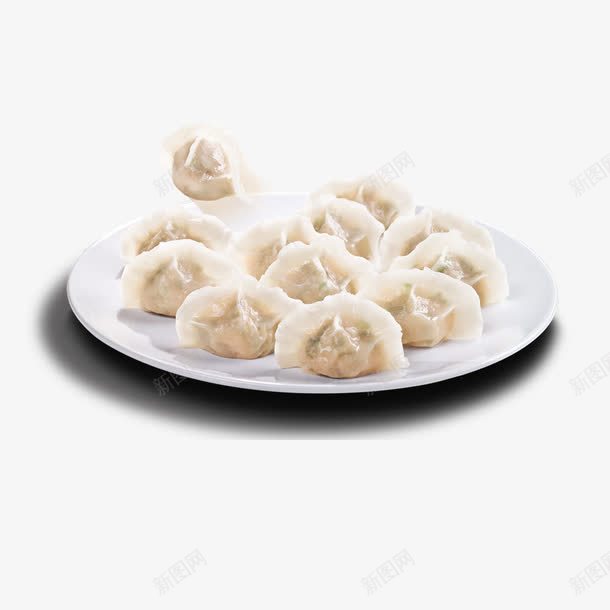 一盘饺子png免抠素材_88icon https://88icon.com 主食 面食 食物 饺子