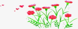手绘红色花朵运动会海报png免抠素材_88icon https://88icon.com 海报 红色 花朵 运动会