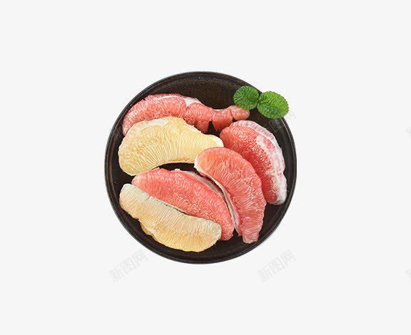 一盘柚子png免抠素材_88icon https://88icon.com 柚子 水果 维生素C