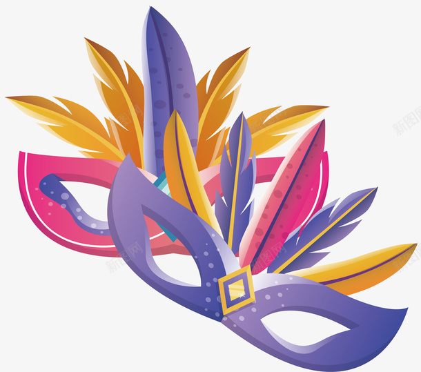 跨年化装舞会面罩矢量图ai免抠素材_88icon https://88icon.com 化装舞会 彩色面罩 新年舞会 矢量png 矢量图 羽毛面罩 舞会面罩 面罩