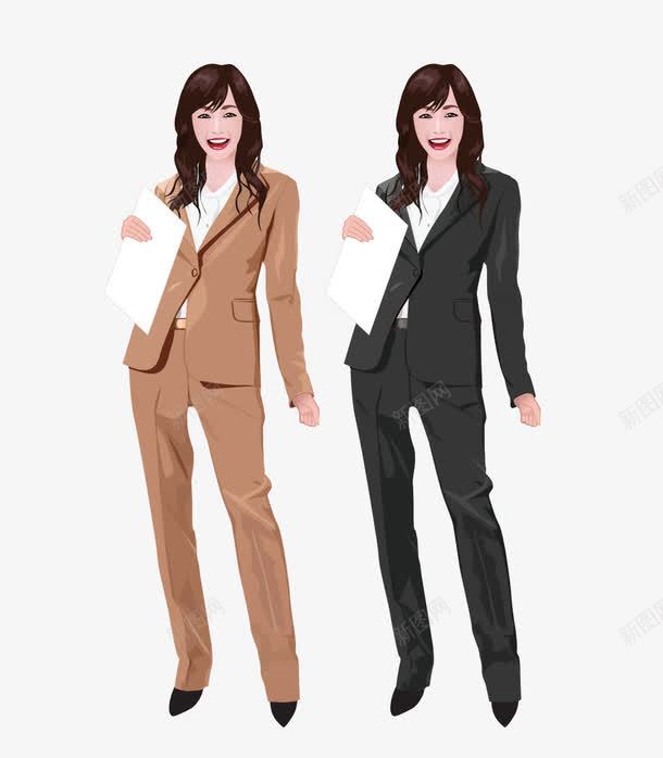职场女人png免抠素材_88icon https://88icon.com 女人 干练 笑容 西服