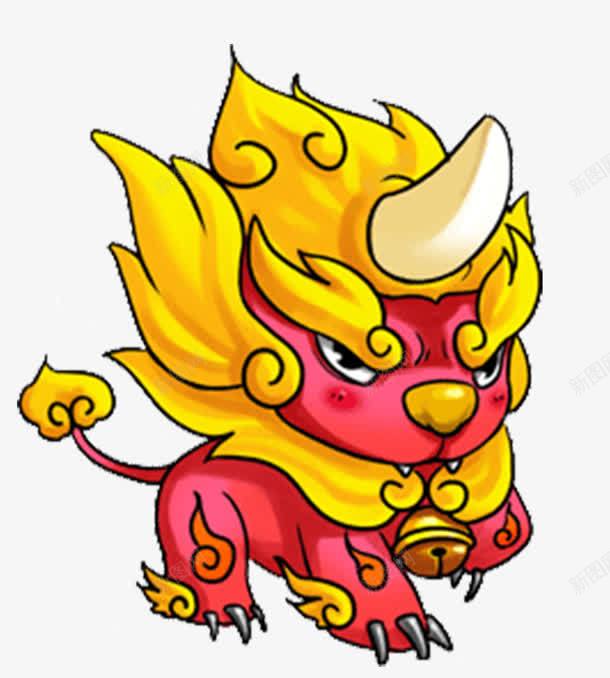 卡通麒麟png免抠素材_88icon https://88icon.com 卡通 卡通素材 卡通麒麟 麒麟