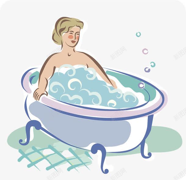 装饰插图浴缸泡澡的美女png免抠素材_88icon https://88icon.com 泡澡 洗澡 浴缸 美女 美女泡澡 装饰插图