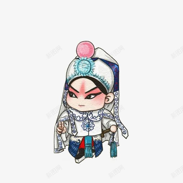 卡通手绘可爱京剧人物png免抠素材_88icon https://88icon.com 京剧 京剧人物 卡通手绘 可爱