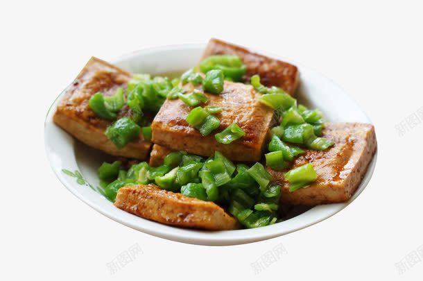 卤汁家常豆腐png免抠素材_88icon https://88icon.com 卤豆腐 家常菜 快手菜 豆腐 青椒 餐饮素材