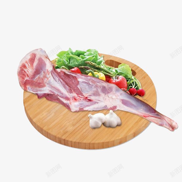 羔羊带骨前腿png免抠素材_88icon https://88icon.com 生肉 生鲜 肉食 食物
