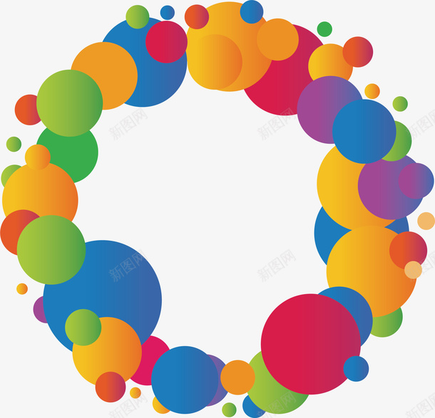 彩色波点艺术边框矢量图ai免抠素材_88icon https://88icon.com 彩色波点 波点标题框 波点边框 矢量png 艺术感 艺术边框 矢量图