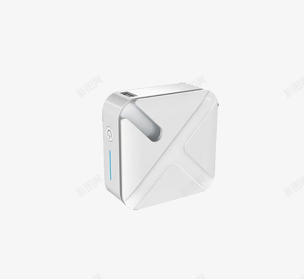 白色小巧充电宝png免抠素材_88icon https://88icon.com 产品实物 充电宝 小巧