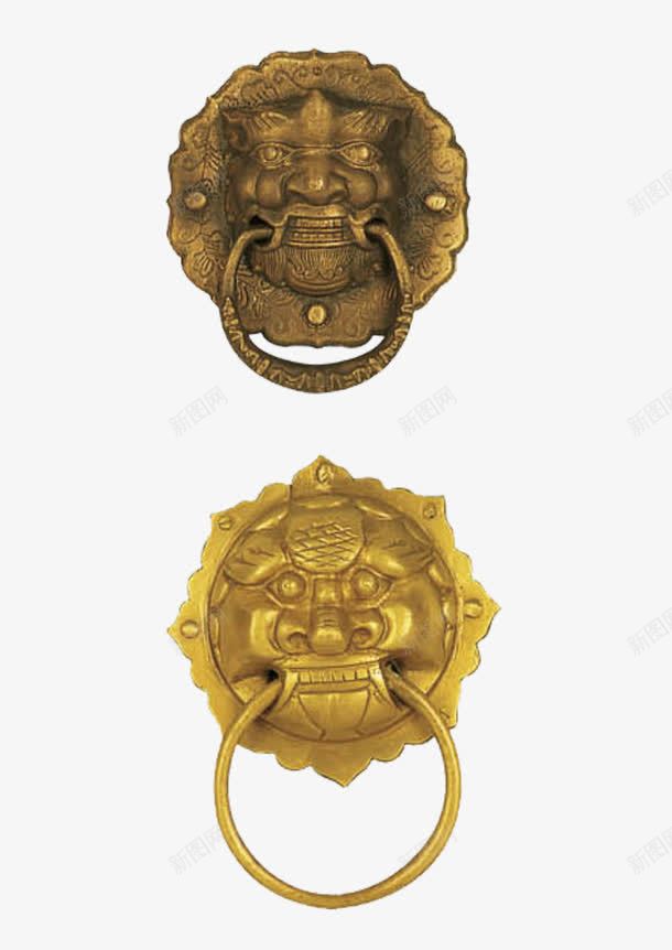 门环装饰png免抠素材_88icon https://88icon.com 门环装饰素材下载