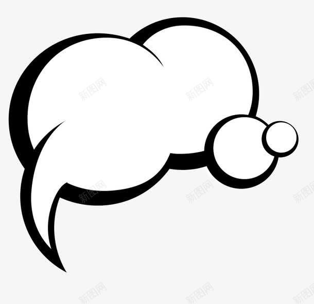 奇特的对话框png免抠素材_88icon https://88icon.com 对话栏 对话框 对话边框 黑白