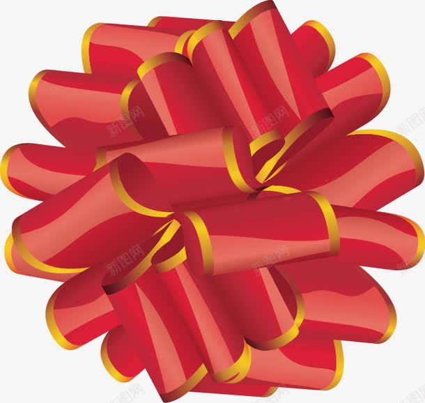礼盒结彩带矢量图ai免抠素材_88icon https://88icon.com 彩带 礼盒 礼盒结 红色礼盒结 矢量图