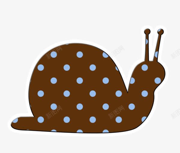 卡通蜗牛png免抠素材_88icon https://88icon.com 卡通 手绘 斑点 蜗牛