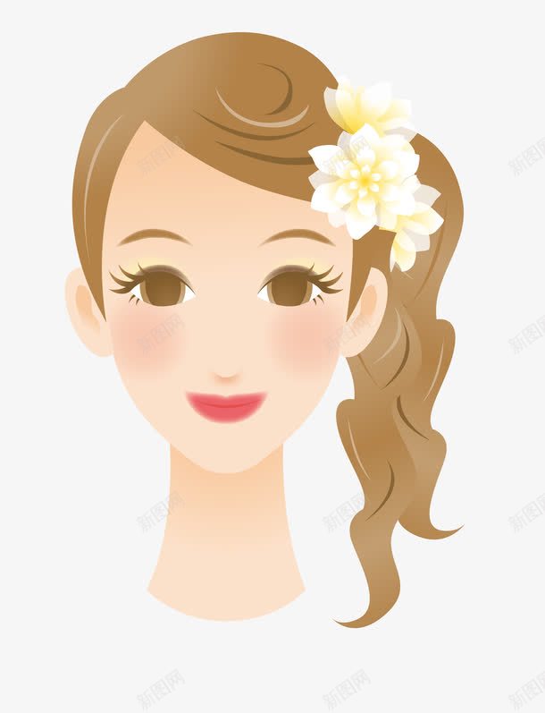 女孩发型矢量图eps免抠素材_88icon https://88icon.com 发型 发饰 头像 头饰 女孩 手绘女孩 矢量图