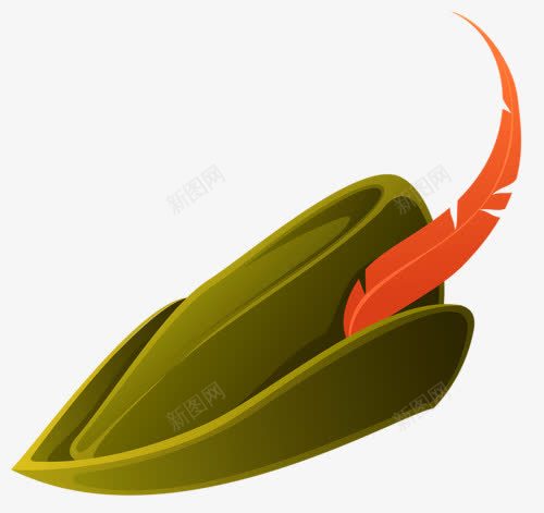 精灵帽png免抠素材_88icon https://88icon.com 卡通帽子 头饰装扮 服装配饰
