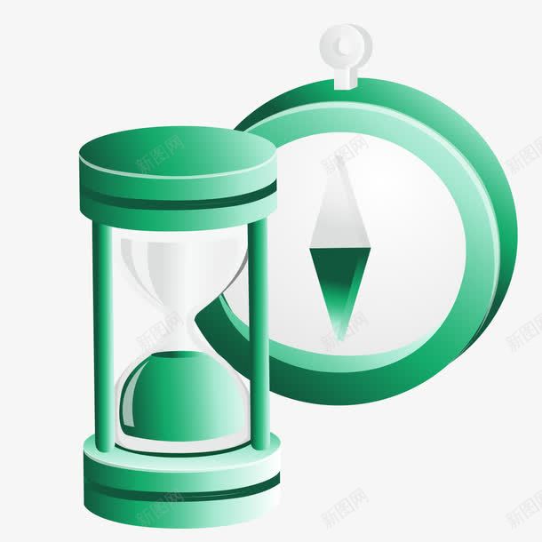 绿色沙漏计时器png免抠素材_88icon https://88icon.com 图片 沙漏计时器 绿色 绿色图片 计时