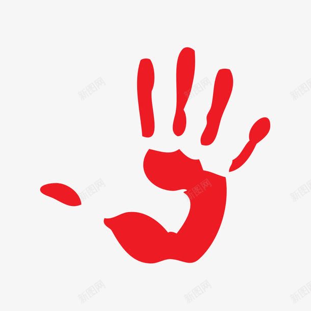 手印png免抠素材_88icon https://88icon.com 印记 手 手印 手掌 手掌印 红色印记 红色手印 红色手掌印