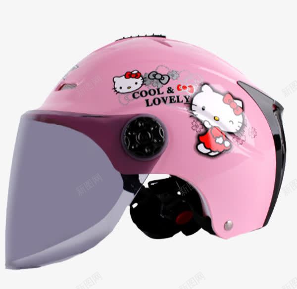 儿童摩托车电动车头盔png免抠素材_88icon https://88icon.com 产品实物 卡通 粉色 耐摔