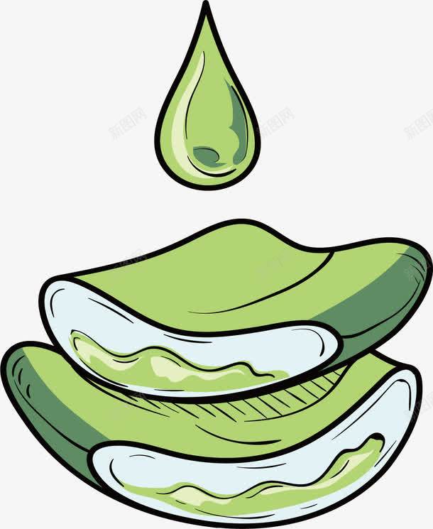 提炼自纯天然芦荟png免抠素材_88icon https://88icon.com 矢量素材 芦荟 芦荟精华 芦荟精油