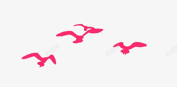 红色大雁剪影png免抠素材_88icon https://88icon.com 剪影 大雁 红色 鸟