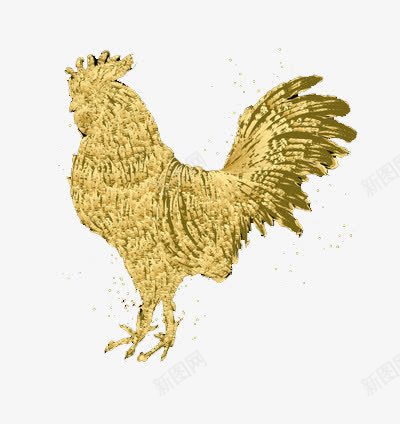 站在地上的金鸡png免抠素材_88icon https://88icon.com 动物 家禽 生肖