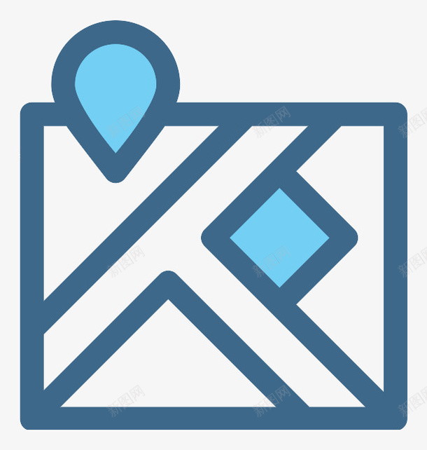 科技感地图图标png免抠素材_88icon https://88icon.com 卡通地图 图标 地图 手绘地图 科技感地图 简约地图