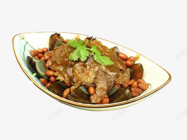 下酒菜png免抠素材_88icon https://88icon.com 中华美食 传统美食 海蜇花生拌皮蛋 美味凉菜 餐饮美食