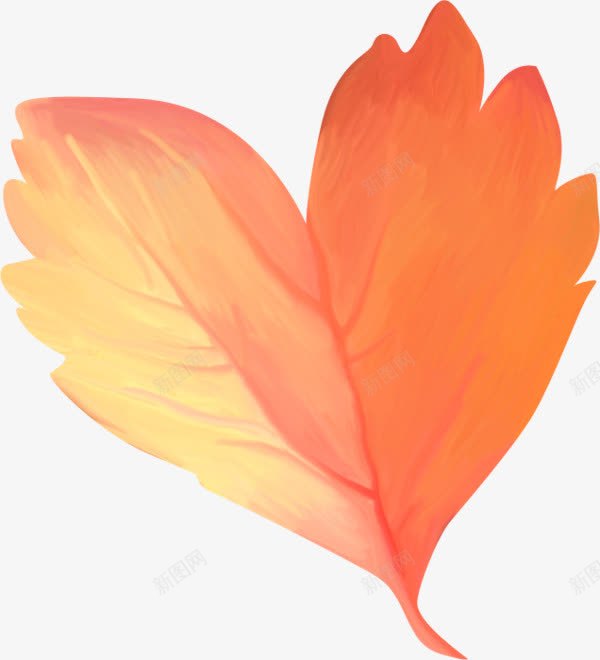 一片树叶png免抠素材_88icon https://88icon.com 手绘 树叶 根茎