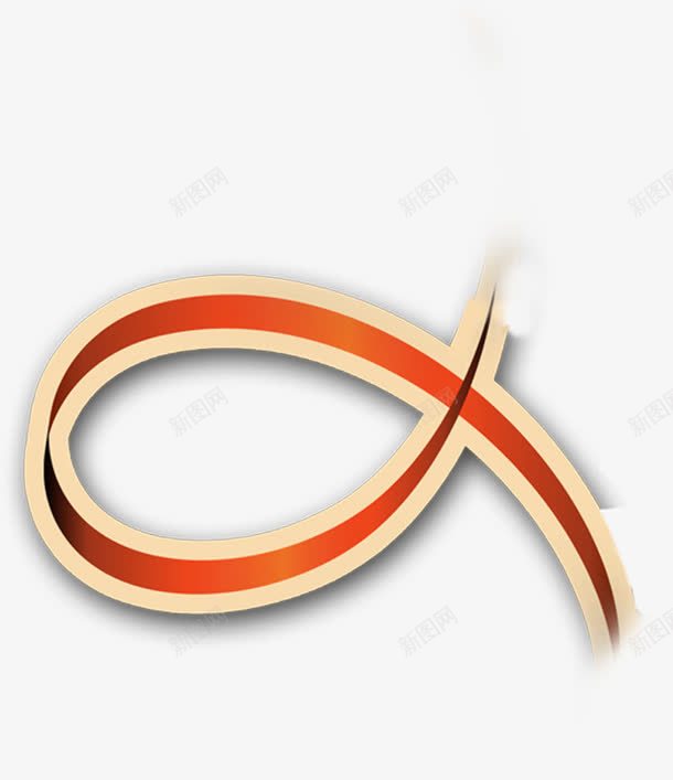 黄色手绘丝带装饰png免抠素材_88icon https://88icon.com 丝带 装饰 黄色