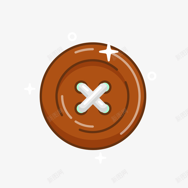 纽扣手绘创意图矢量图eps免抠素材_88icon https://88icon.com 免抠图PNG 创意 纽扣手绘 饰品 矢量图