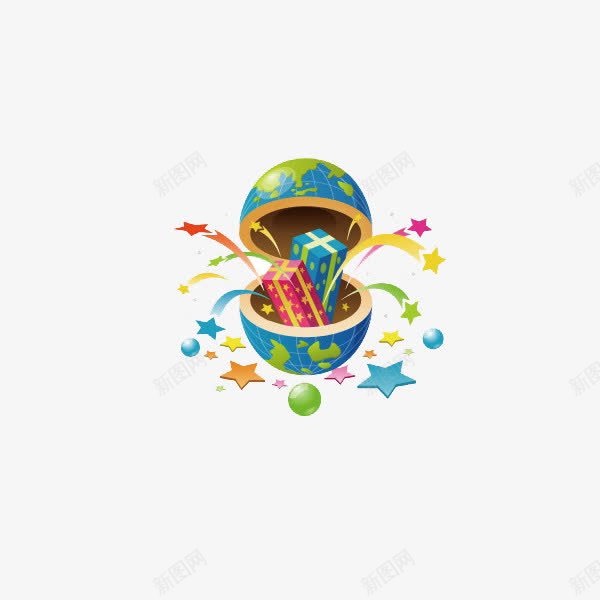 卡通玩具盒png免抠素材_88icon https://88icon.com 图案素材 玩具 玩具盒 礼物 装饰图案