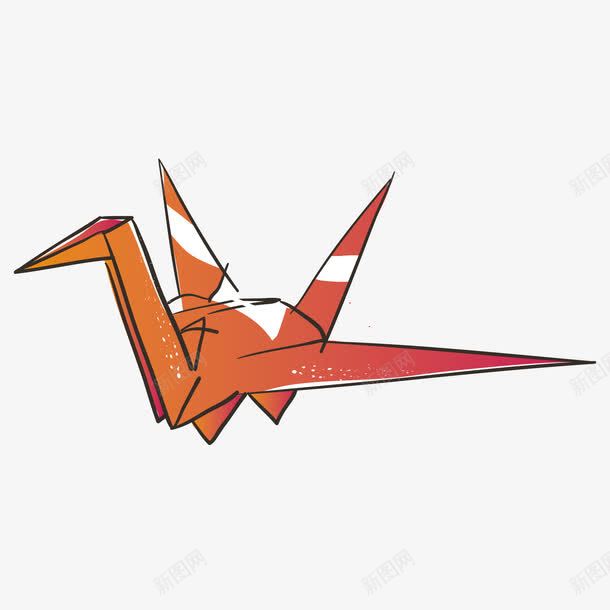 线条卡通黄色千纸鹤png免抠素材_88icon https://88icon.com 千纸鹤 卡通 线条 黄色