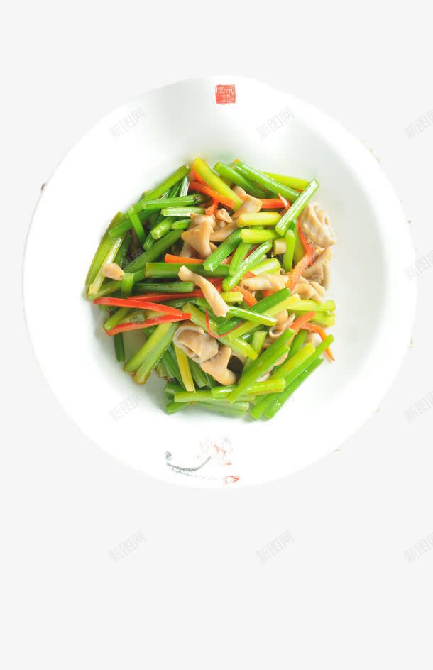 韭菜花炒鸭肠png免抠素材_88icon https://88icon.com 小吃 熟食 美食 韭菜花炒鸭肠