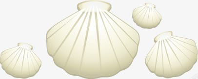 卡通手绘白色扇贝png免抠素材_88icon https://88icon.com 卡通 扇贝 白色