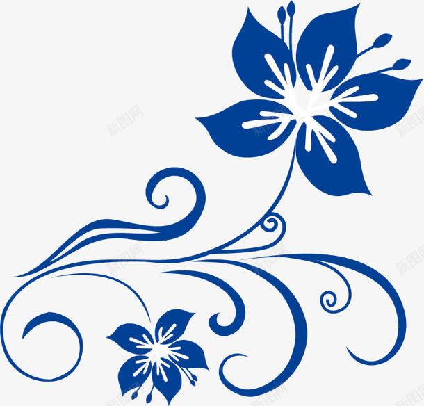 青花纹饰png免抠素材_88icon https://88icon.com 中国风 青花