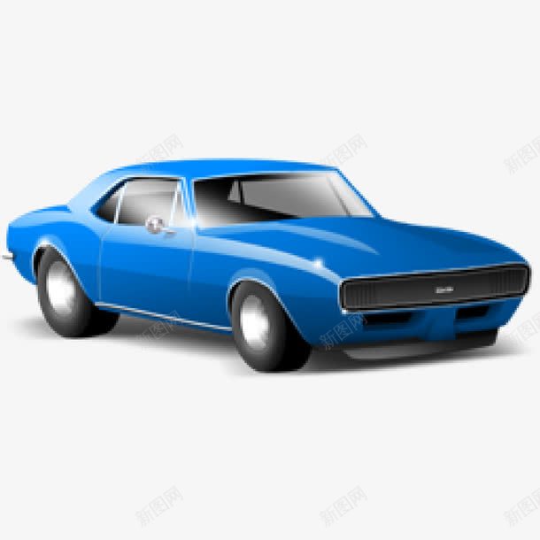 手绘小轿车矢量图ai免抠素材_88icon https://88icon.com 小轿车 汽车 蓝色 跑车 矢量图