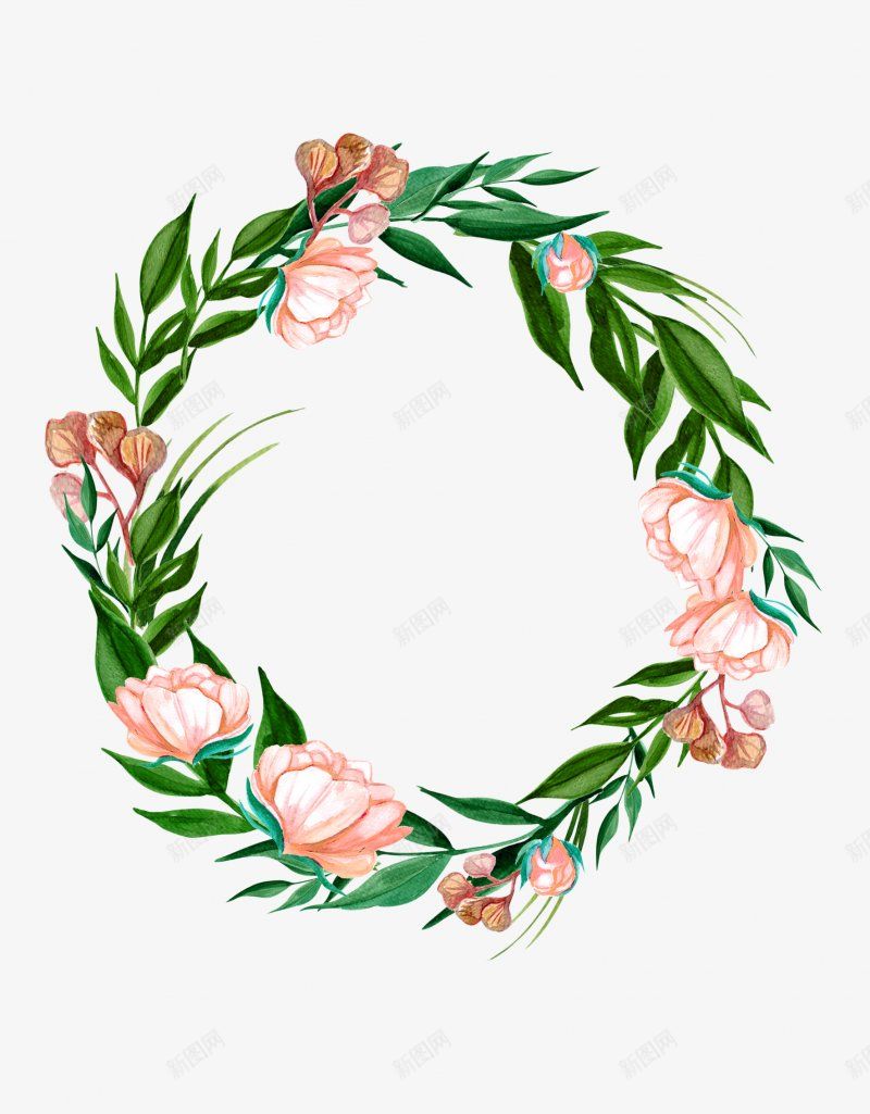 水彩精美花环png免抠素材_88icon https://88icon.com 手绘花环 花 花束 花簇 卡通花卉 卡通花朵 水彩花卉 水彩植物 水彩花朵 清新植物 优雅花朵 优雅花卉 花卉植物 植物开花 花卉插画 竹花朵 树叶 文化艺术绘画