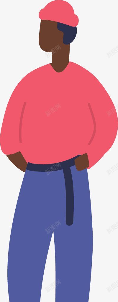 黑人小伙儿日常休闲生活卡通扁平人物图扁平等距插png免抠素材_88icon https://88icon.com 卡通扁平人物图