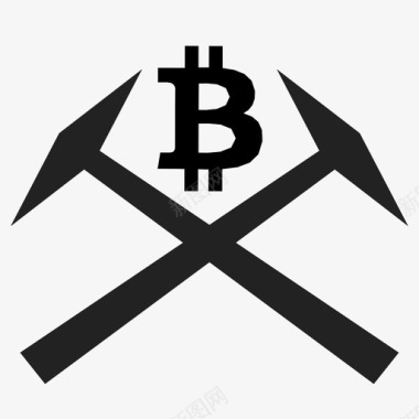 比特币矿工斧头采矿图标图标icon 比特币矿工斧头采矿图标图标