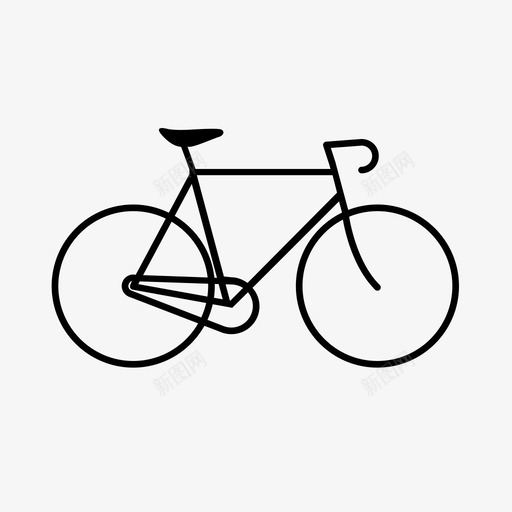 自行车骑行交通工具图标svg_88icon https://88icon.com 交通工具 自行车 轮子 骑行